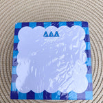 Delta Delta Delta Sorority Scalloped Notepad Cube - The Pink Pineapple 850