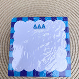 Delta Delta Delta Sorority Scalloped Notepad Cube - The Pink Pineapple 850