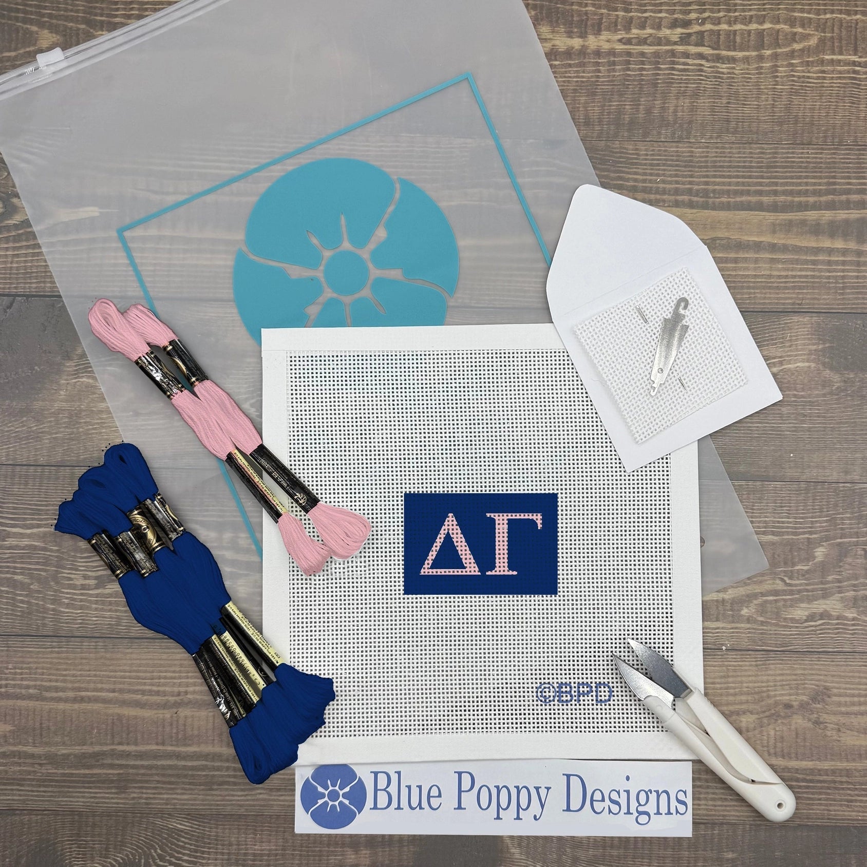 Delta Gamma 3x2 Needlepoint Kit - The Pink Pineapple 850