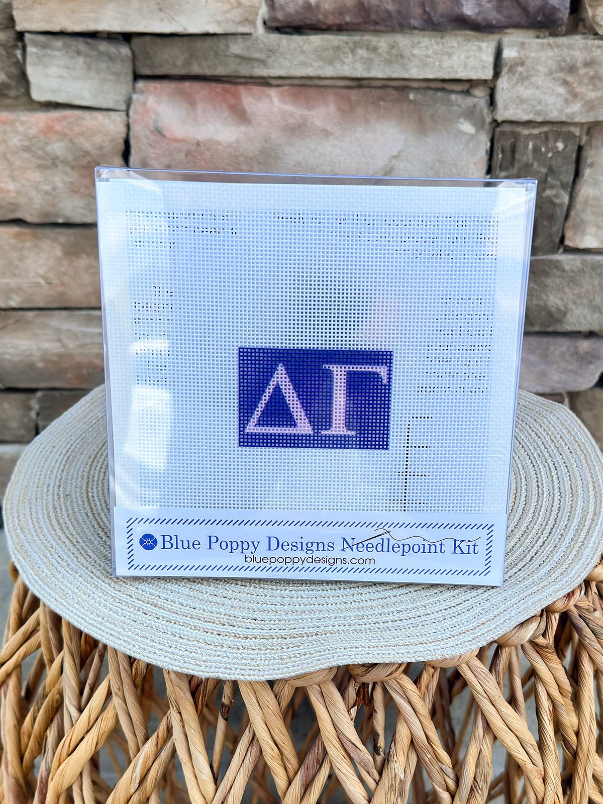 Delta Gamma 3x2 Needlepoint Kit - The Pink Pineapple 850