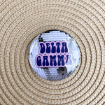 Delta Gamma Disco Button Pin - The Pink Pineapple 850