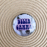 Delta Gamma Disco Button Pin - The Pink Pineapple 850