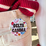 Delta Gamma Gemstone Button Pin - The Pink Pineapple 850