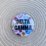 Delta Gamma Gemstone Button Pin - The Pink Pineapple 850