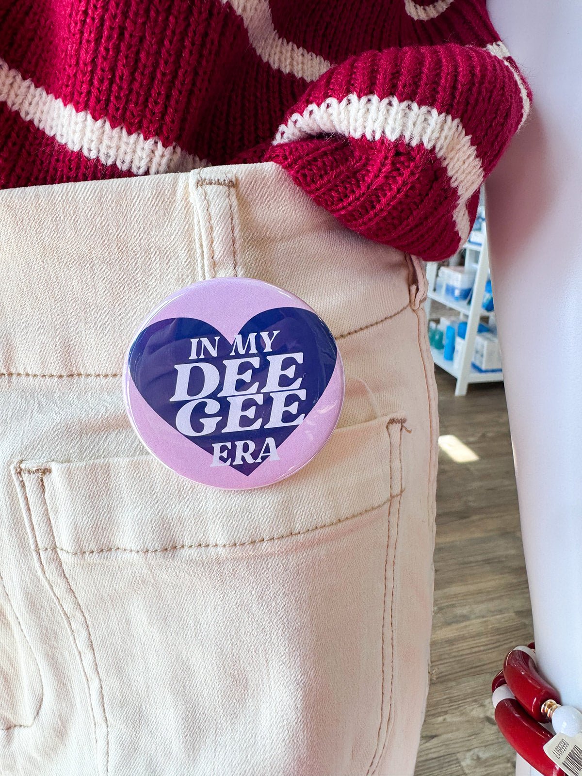 Delta Gamma In My Era Button Pin - The Pink Pineapple 850