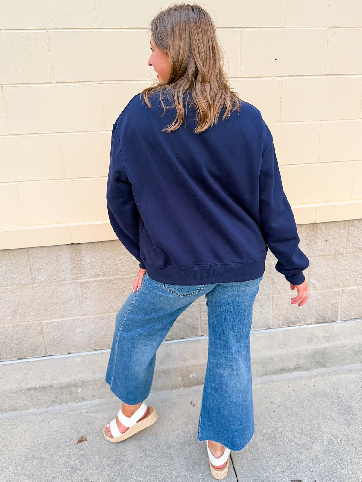 Delta Gamma Mock Neck Sweatshirt - The Pink Pineapple 850