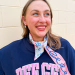 Delta Gamma Mock Neck Sweatshirt - The Pink Pineapple 850