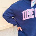 Delta Gamma Mock Neck Sweatshirt - The Pink Pineapple 850