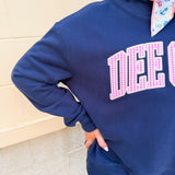 Delta Gamma Mock Neck Sweatshirt - The Pink Pineapple 850