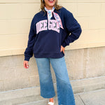 Delta Gamma Mock Neck Sweatshirt - The Pink Pineapple 850