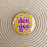 Delta Gamma Pink Stars Button Pin - The Pink Pineapple 850