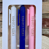 Delta Gamma Sorority 3-Pen Set - The Pink Pineapple 850