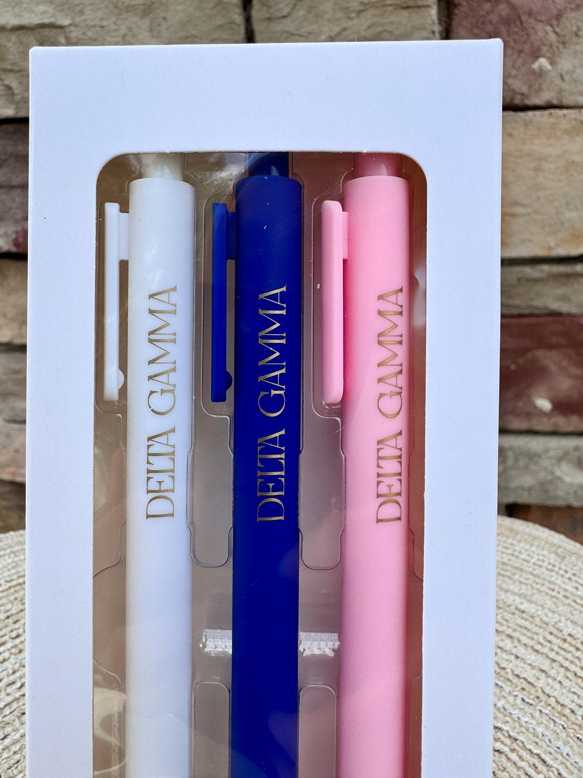 Delta Gamma Sorority 3-Pen Set - The Pink Pineapple 850