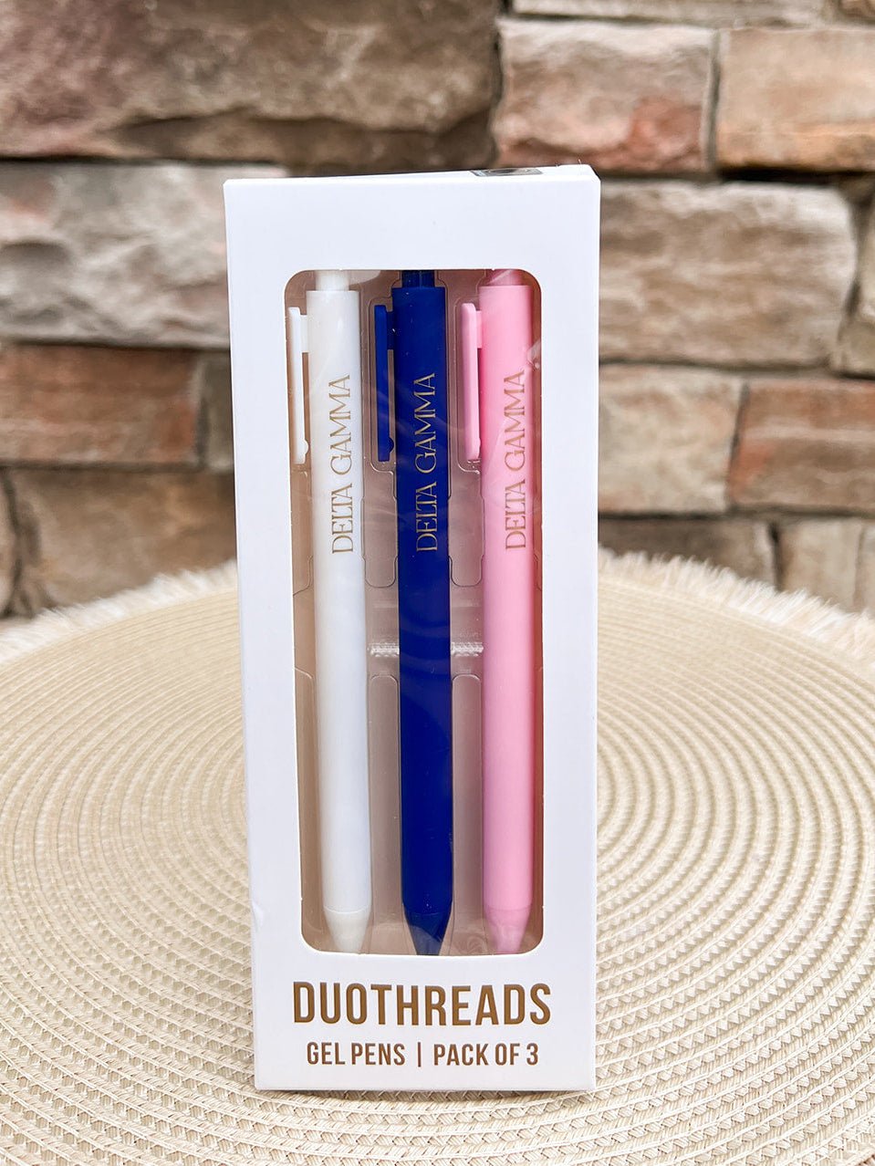 Delta Gamma Sorority 3-Pen Set - The Pink Pineapple 850