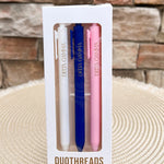 Delta Gamma Sorority 3-Pen Set - The Pink Pineapple 850