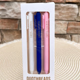 Delta Gamma Sorority 3-Pen Set - The Pink Pineapple 850