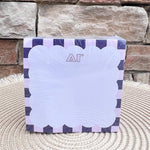 Delta Gamma Sorority Scalloped Notepad Cube - The Pink Pineapple 850