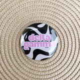 Delta Gamma Wavy Button Pin - The Pink Pineapple 850