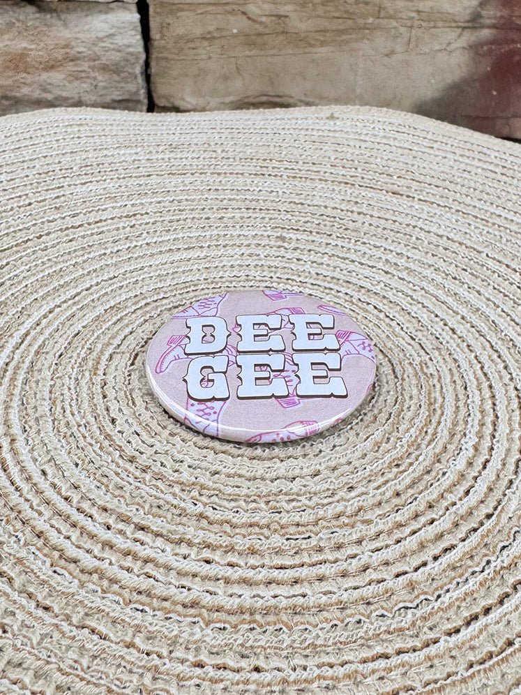 Delta Gamma Western Boots Button Pin - The Pink Pineapple 850