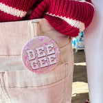 Delta Gamma Western Boots Button Pin - The Pink Pineapple 850