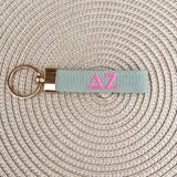 Delta Zeta Embroidered Keychain - The Pink Pineapple 850