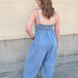 Denim Daydream Jumpsuit - The Pink Pineapple 850