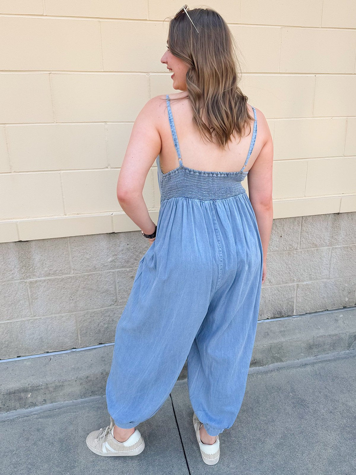 Denim Daydream Jumpsuit - The Pink Pineapple 850