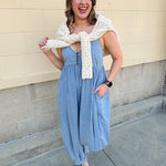 Denim Daydream Jumpsuit - The Pink Pineapple 850
