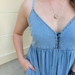 Denim Daydream Jumpsuit - The Pink Pineapple 850