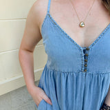 Denim Daydream Jumpsuit - The Pink Pineapple 850