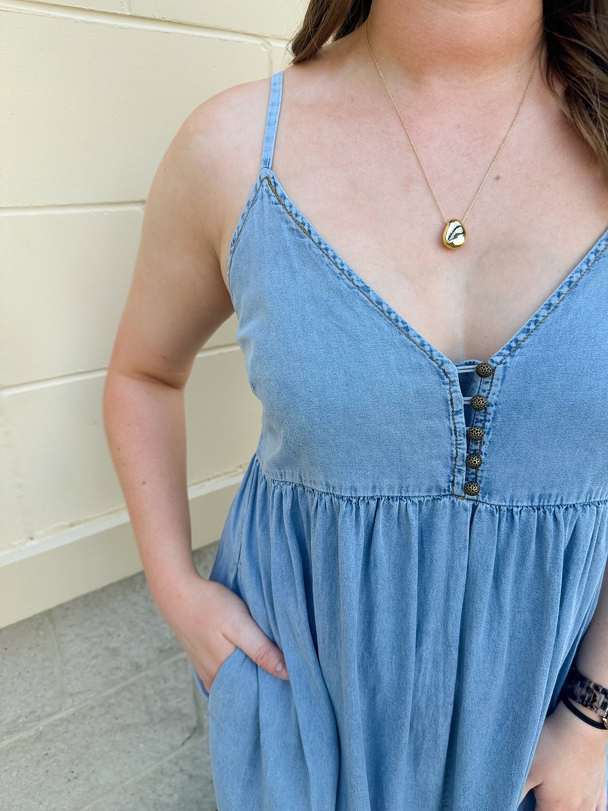 Denim Daydream Jumpsuit - The Pink Pineapple 850