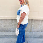 Denim Days Knit Top - The Pink Pineapple 850