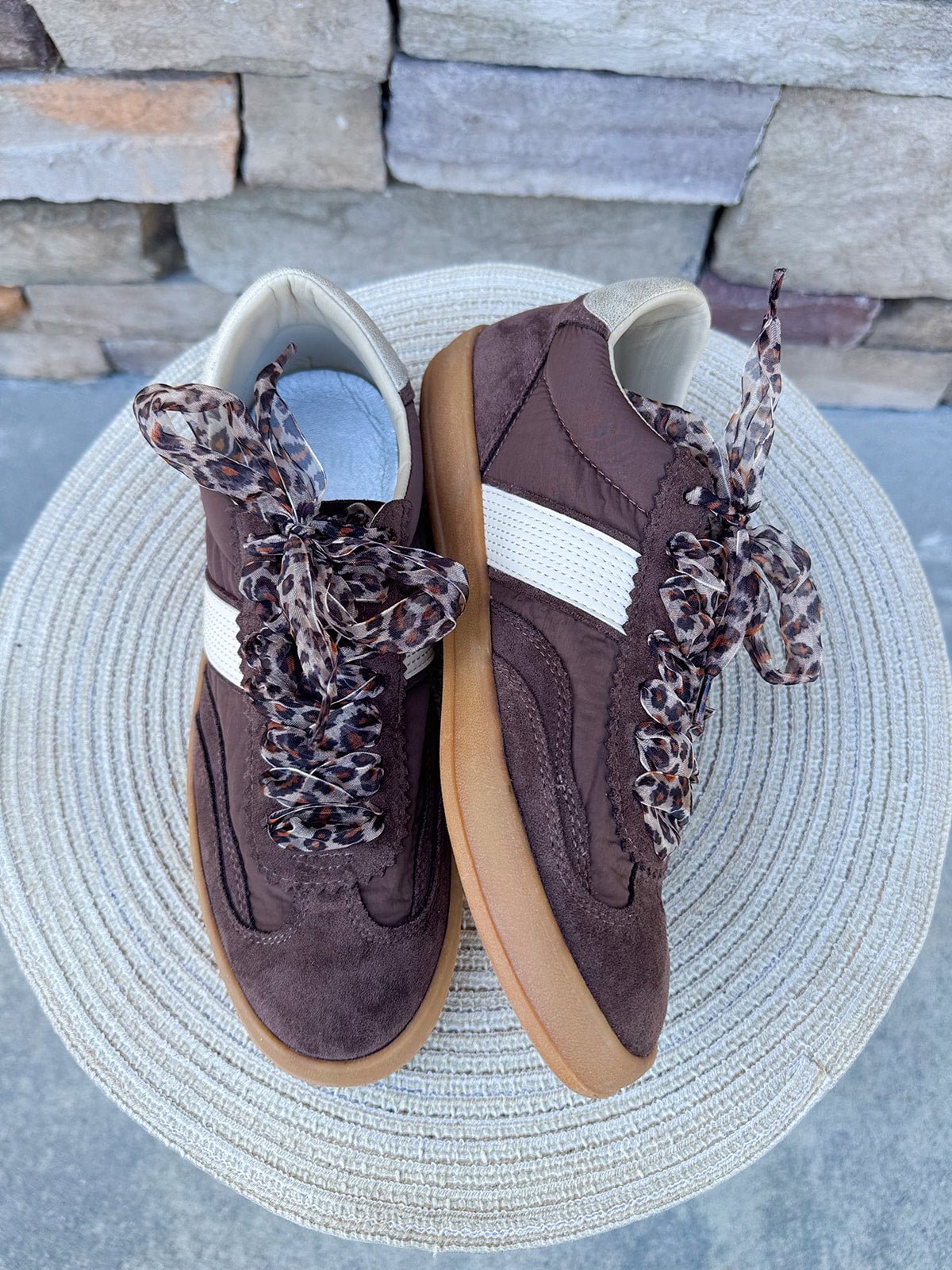 Dixie Chocolate Suede Sneakers - The Pink Pineapple 850
