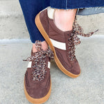 Dixie Chocolate Suede Sneakers - The Pink Pineapple 850