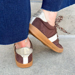 Dixie Chocolate Suede Sneakers - The Pink Pineapple 850