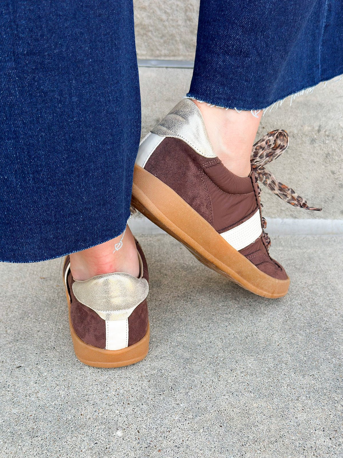 Dixie Chocolate Suede Sneakers - The Pink Pineapple 850