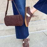 Dixie Chocolate Suede Sneakers - The Pink Pineapple 850