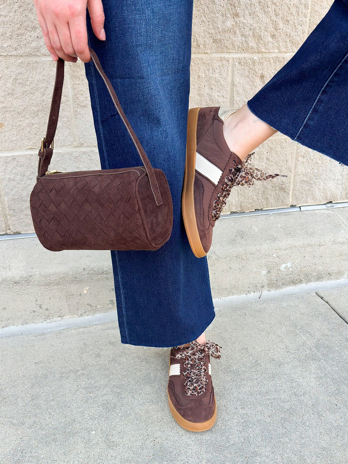 Dixie Chocolate Suede Sneakers - The Pink Pineapple 850