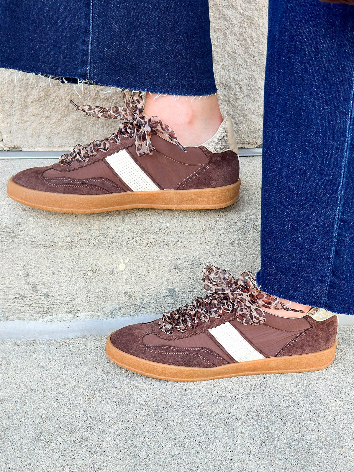 Dixie Chocolate Suede Sneakers - The Pink Pineapple 850