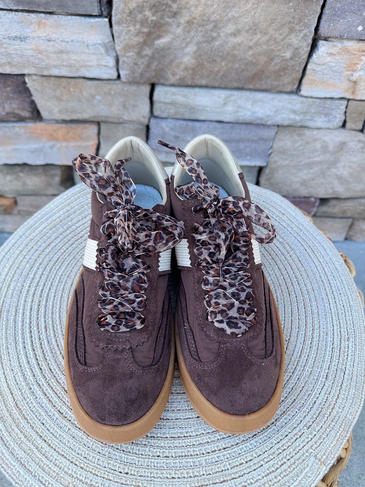 Dixie Chocolate Suede Sneakers - The Pink Pineapple 850