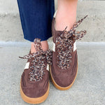 Dixie Chocolate Suede Sneakers - The Pink Pineapple 850