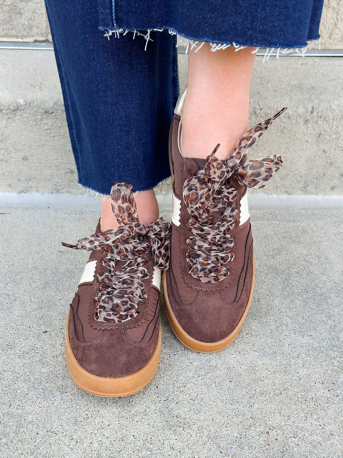 Dixie Chocolate Suede Sneakers - The Pink Pineapple 850