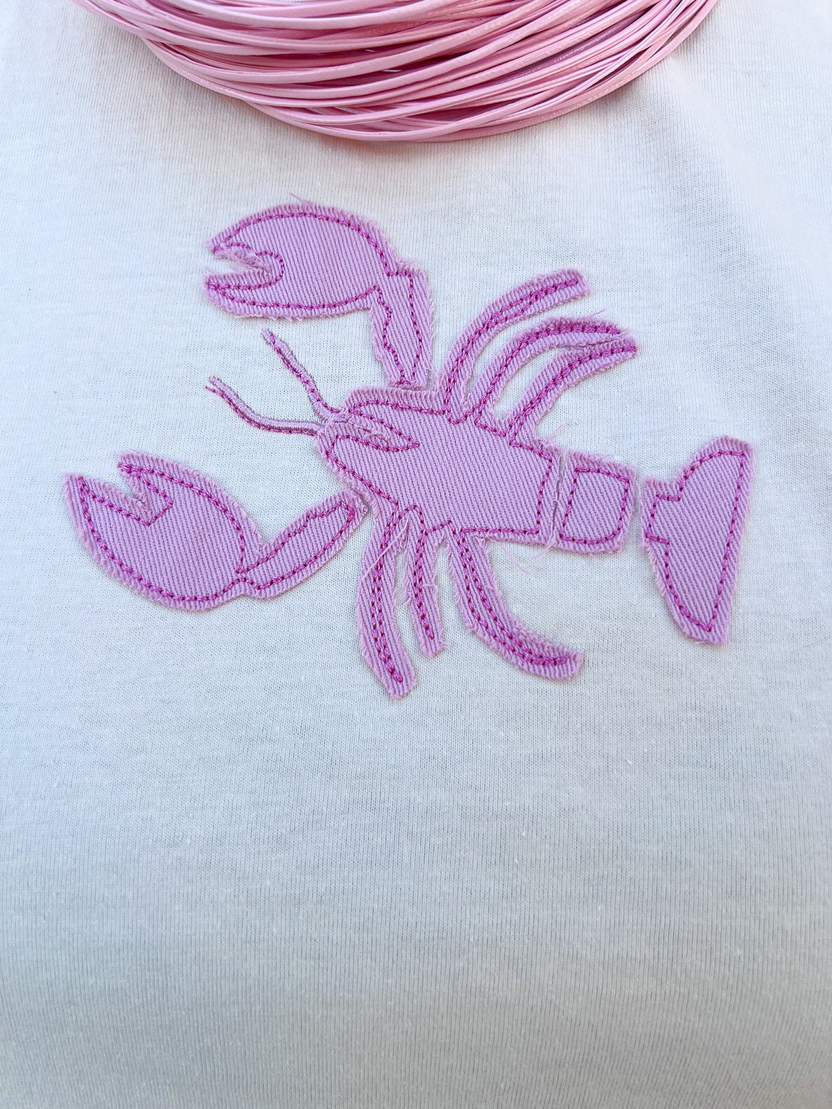 Dockside Darling Lobster Patch Tee in Butter Yellow - The Pink Pineapple 850