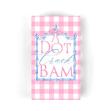 Dot Crack Bam Gingham Guest Towel Napkins - The Pink Pineapple 850