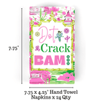 Dot Crack Bam Guest Towel Napkins - The Pink Pineapple 850
