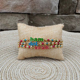 Dot Crack Bam Rainbow Ball Bead Bracelet Set - The Pink Pineapple 850