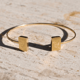Double Sparrow Gold Mahjong Bracelet Bangle - The Pink Pineapple 850