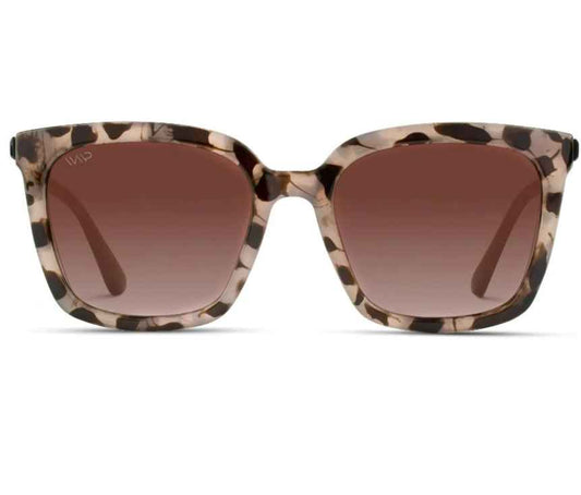 Madison Polarized Sunglasses-Blush Pink Tortoise/Gradient Brown Lens