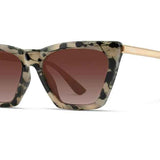 Sophia Polarized Sunglasses-Beige Tortoise/Gradient Brown Lens