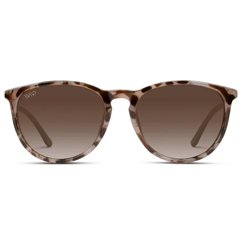 Drew Polarized Round Sunglasses - Pink Tortoise/Brown - The Pink Pineapple 850
